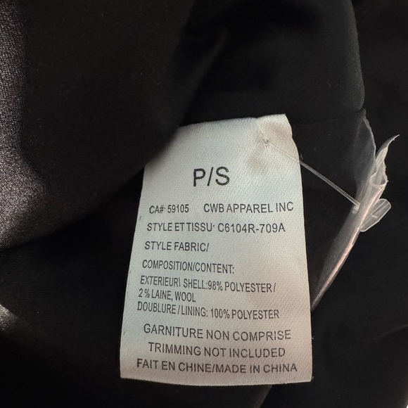 Charlie B Plaid Women's Coat - Black and Brown Wool Blend Size Small - Picture 13 of 13